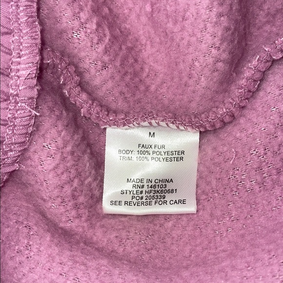 Hippie Rose Lavender Fleece Pants.  Size medium. - Picture 4 of 6